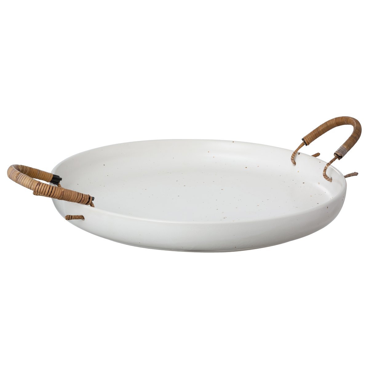 Ernst dienblad met handgrepen wit o35 cm | Scandinavisch Interieur | Dienbladen | Wit
