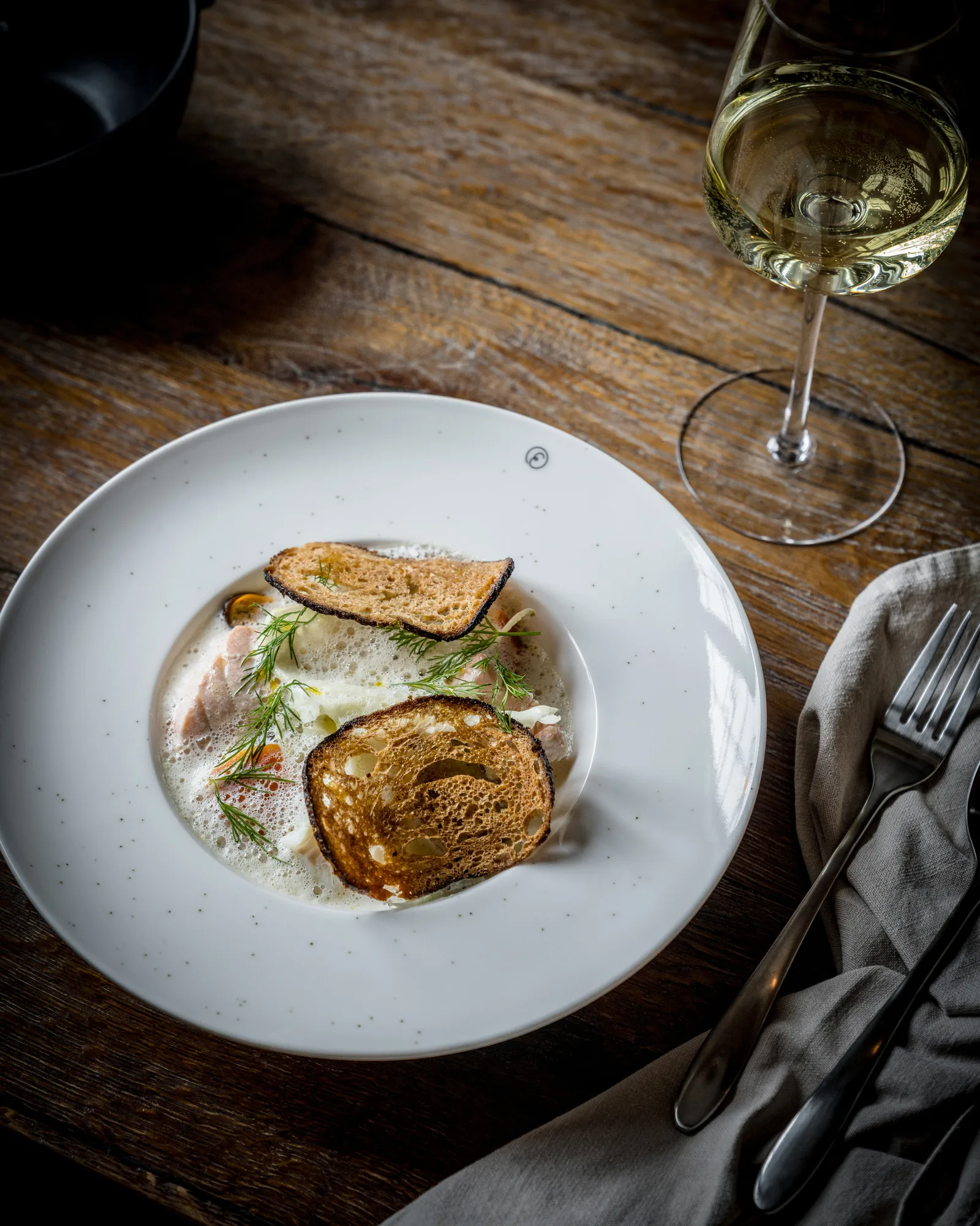 Ernst diep bord Ø25 cm, Vanille ERNST