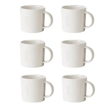 Ernst espressokopje aardewerk 6-pack - Wit - ERNST