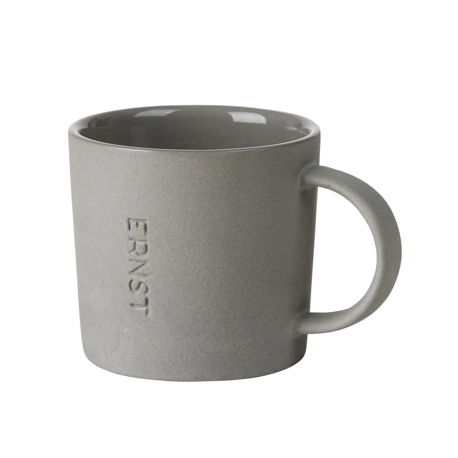 Ernst espressomok steengoed 10 cl, grijs ERNST