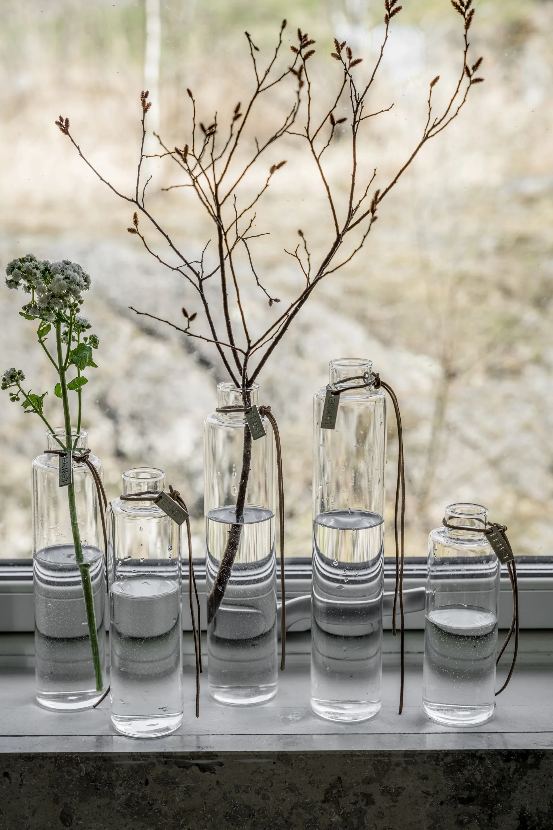 Ernst glasvaas Ø5 cm, H 15 cm ERNST