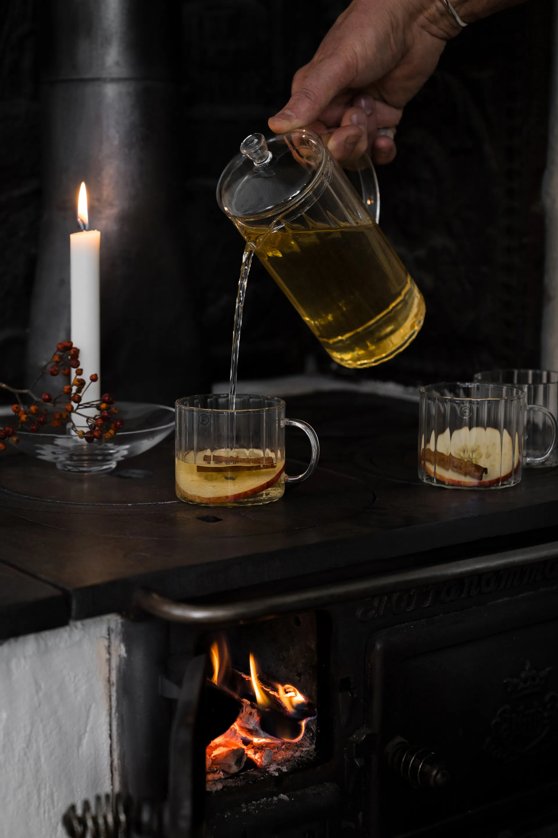 Ernst glazen mok geribbeld Ø8 cm, Helder ERNST