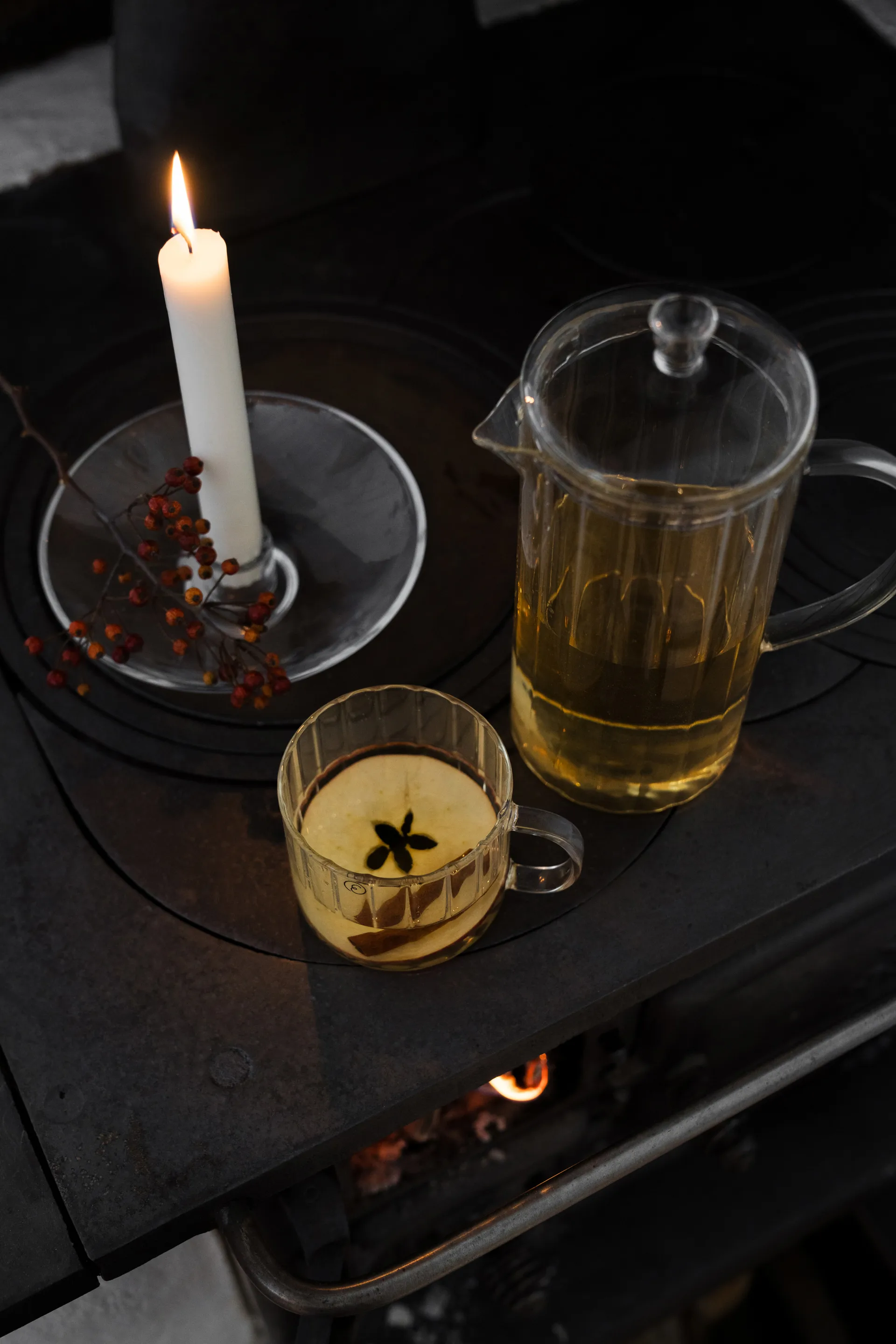 Ernst glazen mok geribbeld Ø8 cm, Helder ERNST