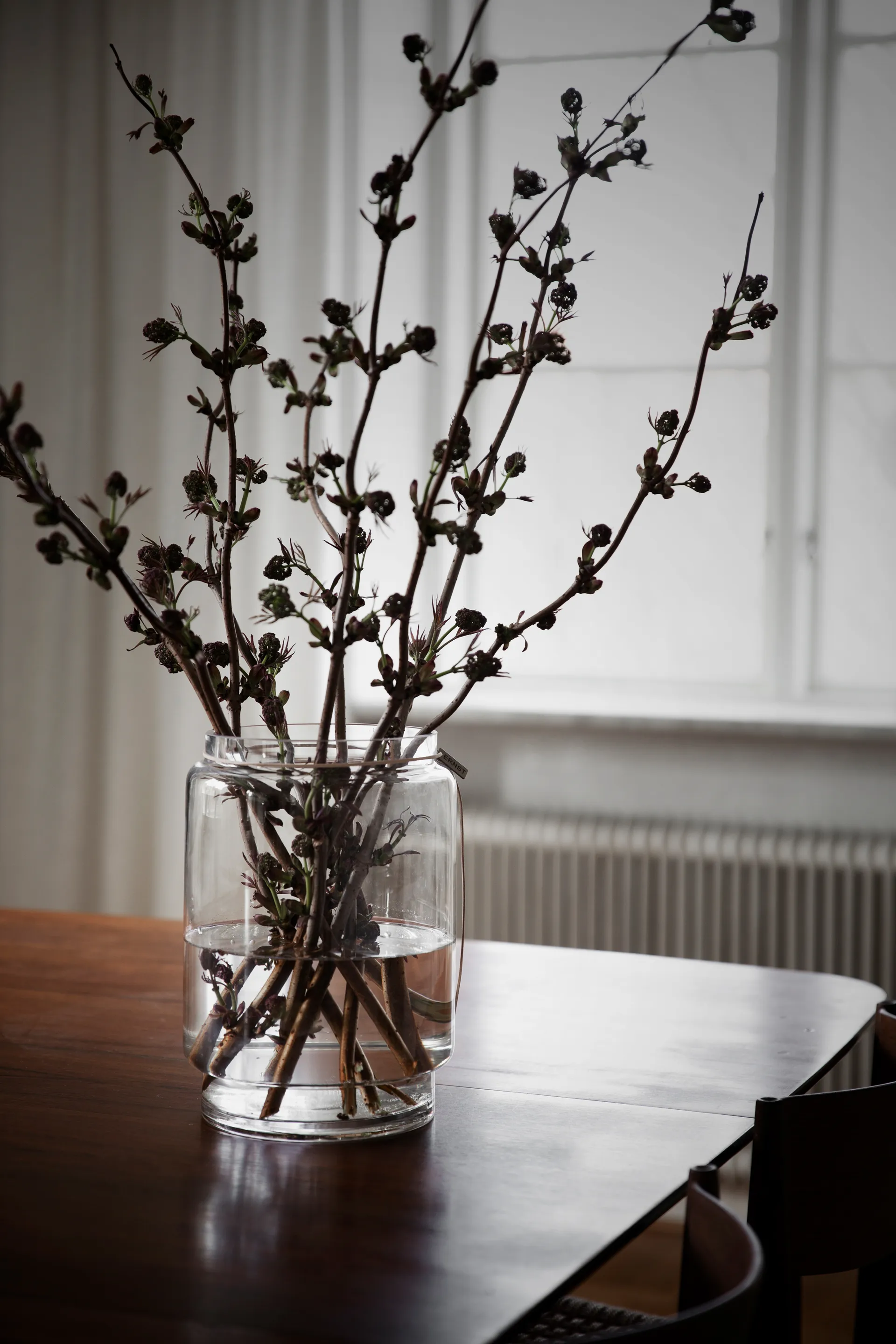 Ernst glazen vaas cilinder H28 cm Ø19,8 cm, Transparant ERNST