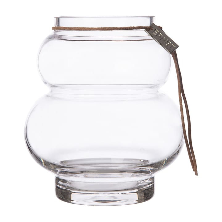 Ernst glazen vaas gewelfd 14 cm - Transparant - ERNST