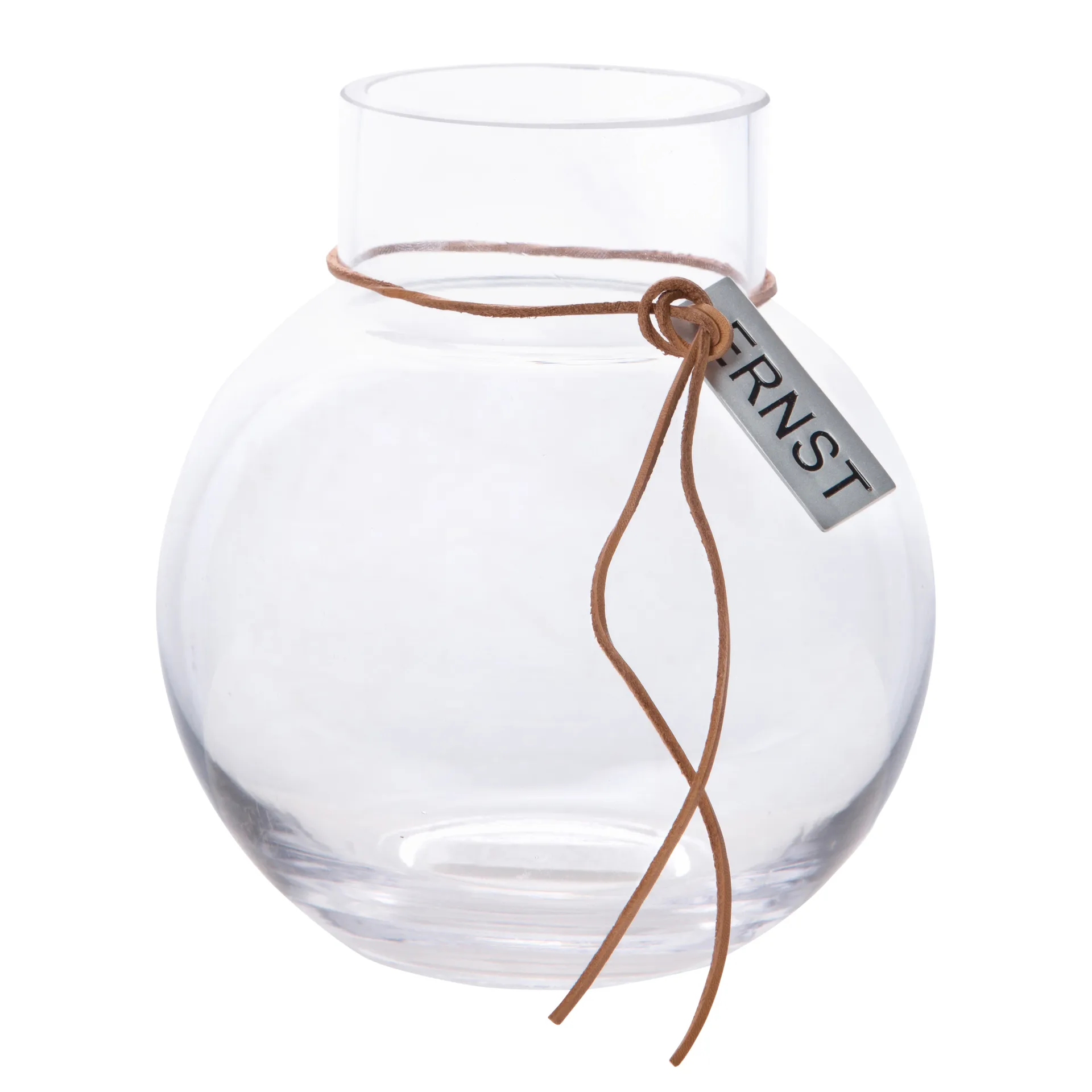 Ernst glazen vaas H14 cm. Ø 13cm., helder ERNST