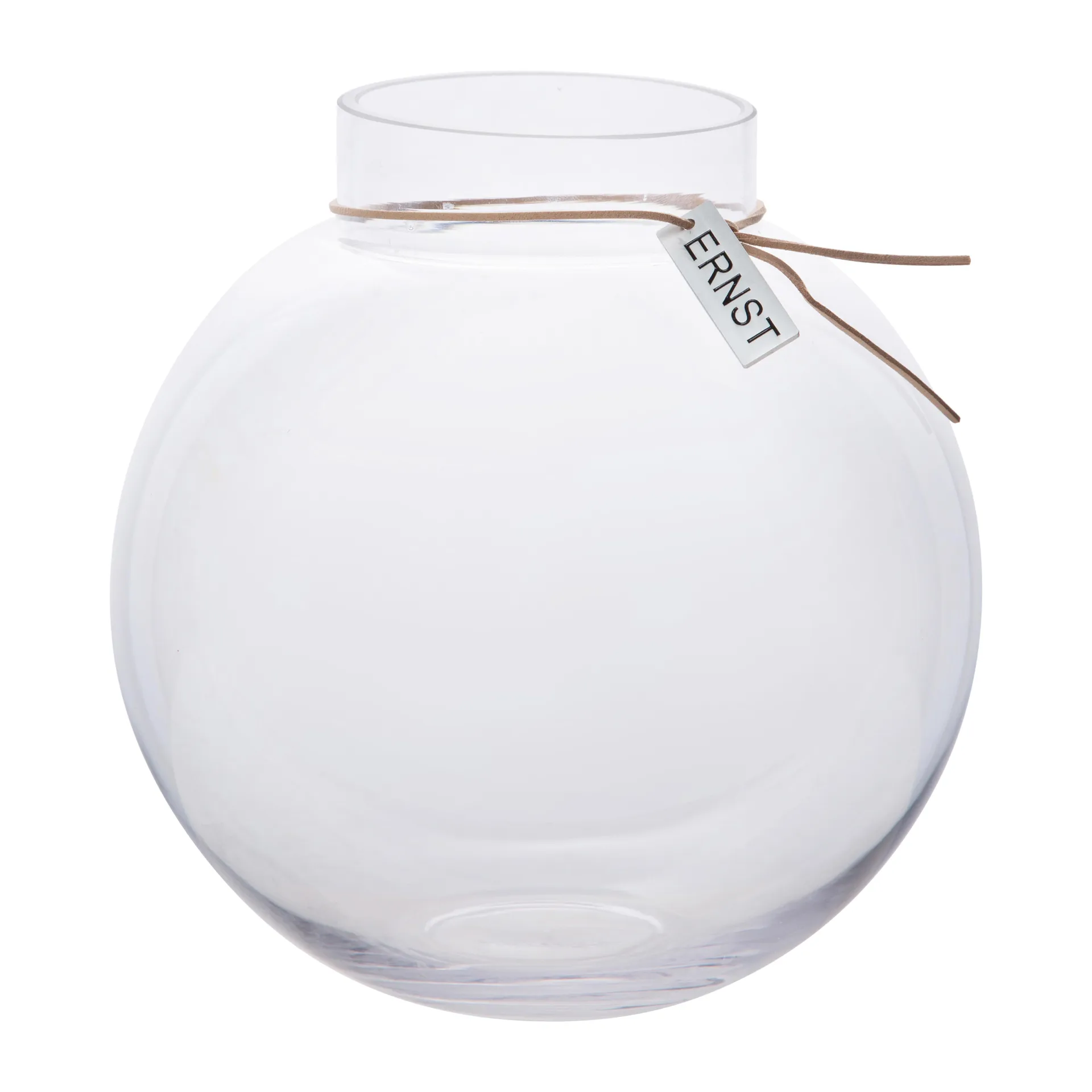 Ernst glazen vaas H22 cm. Ø 21 cm., helder ERNST