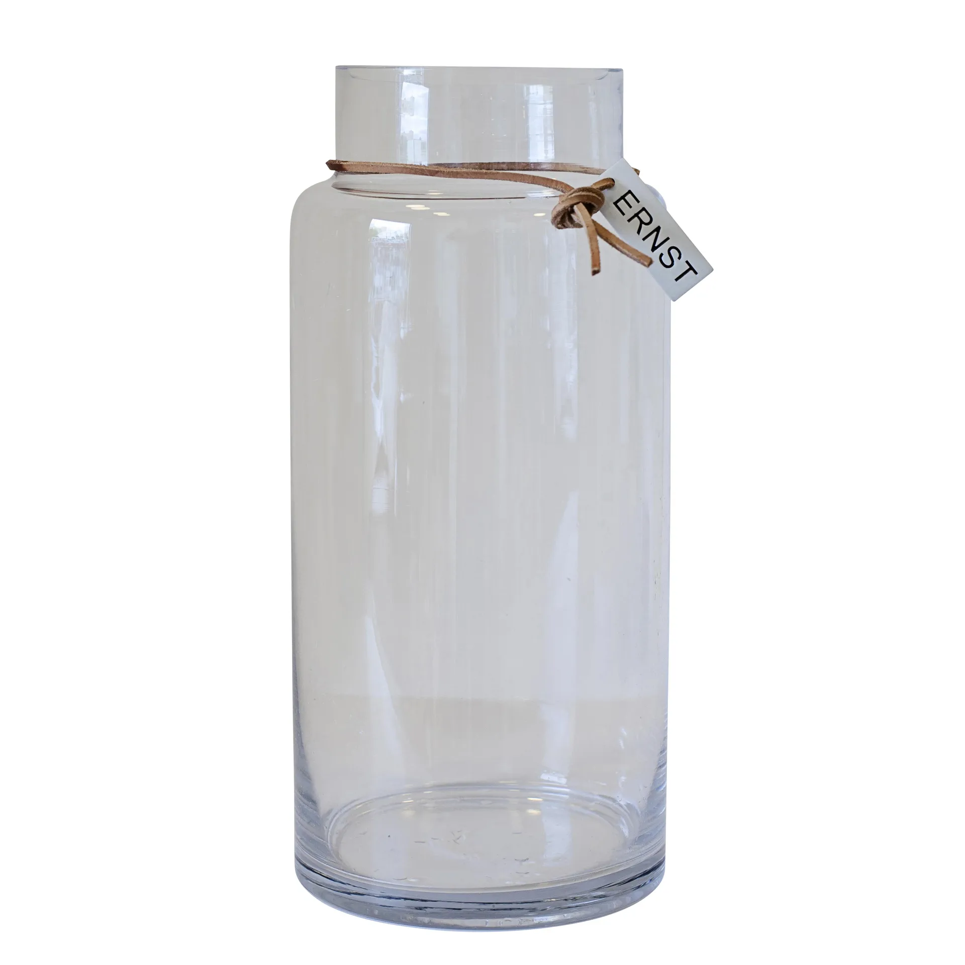 Ernst glazen vaas H33 cm. Ø 11,5 cm., helder ERNST