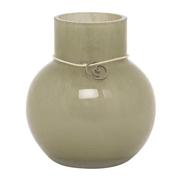 Ernst glazen vaas rond groen - H10 cm Ø9 cm - ERNST
