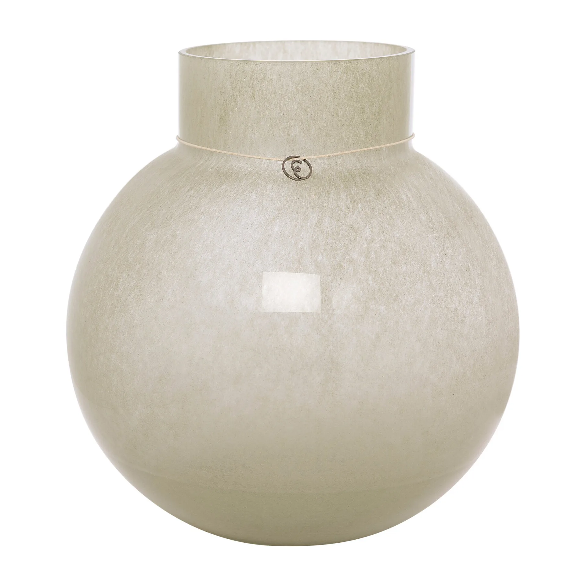 Ernst glazen vaas rond groen, H25 cm Ø24 cm ERNST