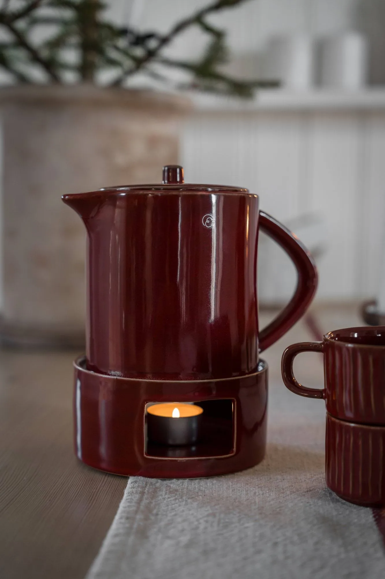 Ernst glöggkan met warmer, Rood ERNST