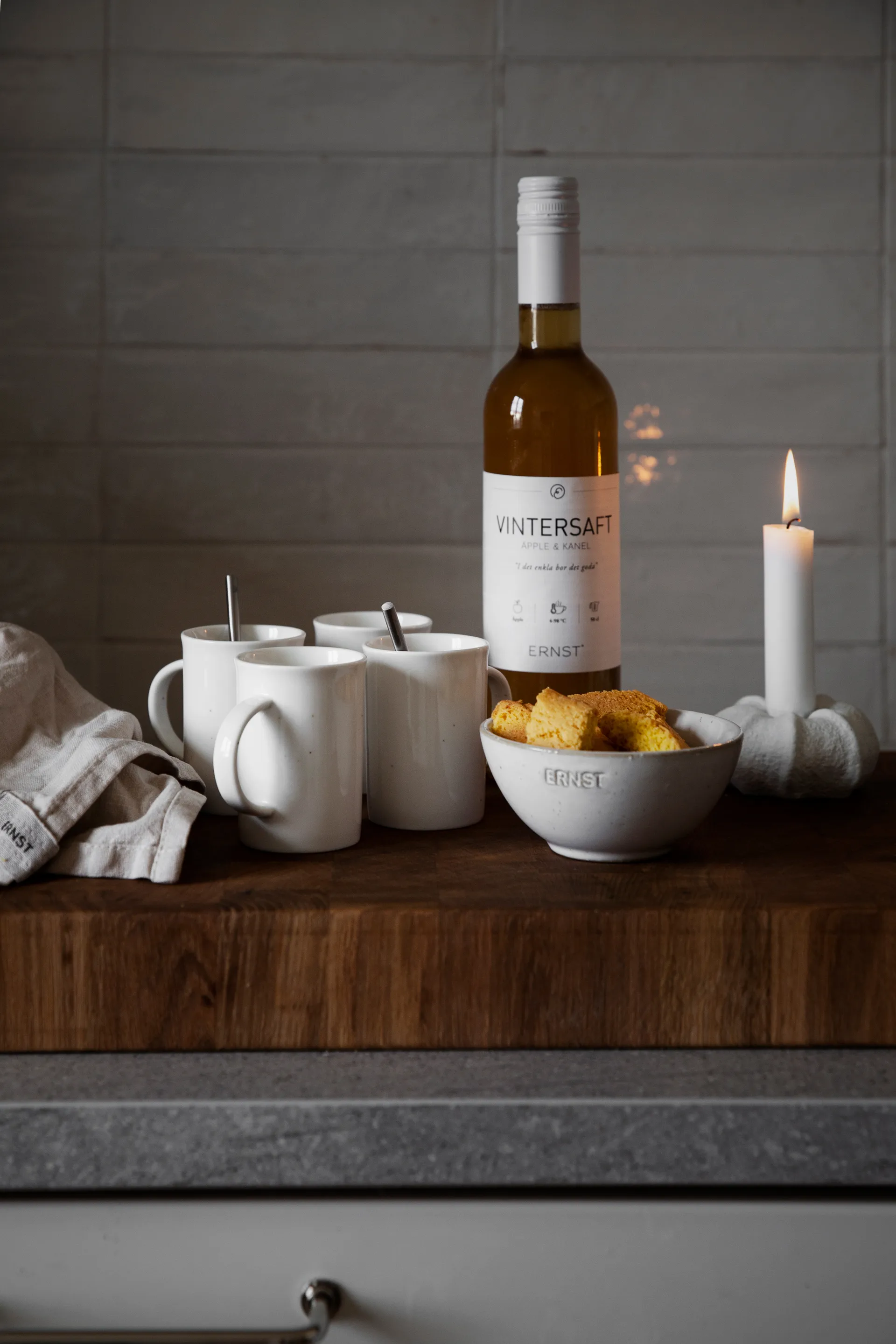 Ernst glühweinmok porselein 7,5 cm, Vanille ERNST