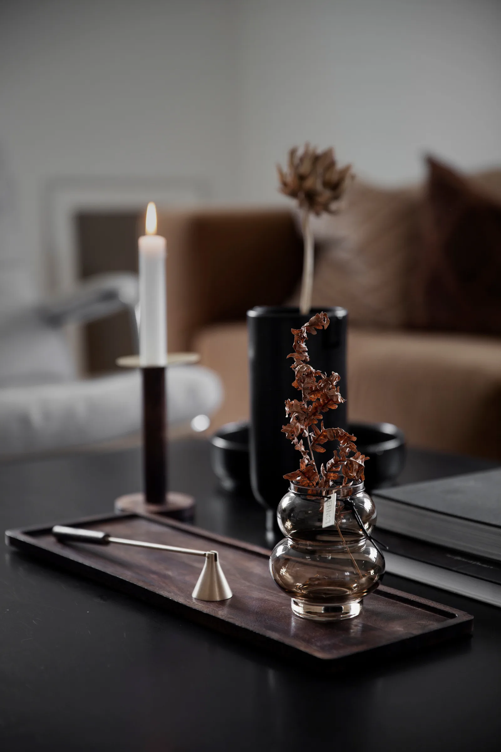 Ernst houten dienblad 15x30 cm, Donkerbruin ERNST