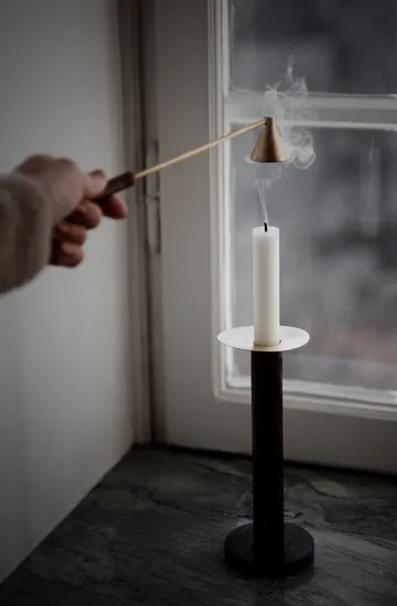 Ernst kaarsendover - Messing-hout - ERNST