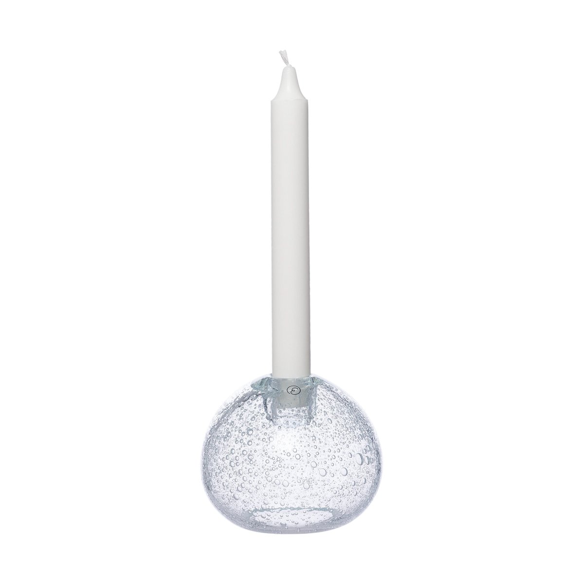 Ernst kaarsenhouder glas o11 cm Bubbels | Scandinavisch Interieur | Kandelaars | Transparant