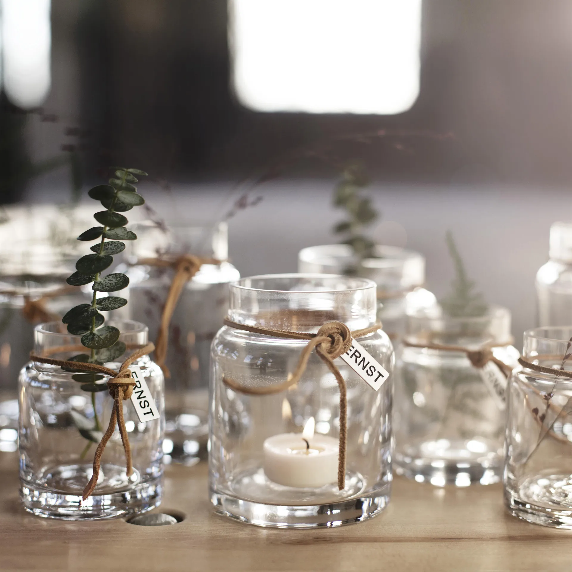 Ernst kaarsenhouder H12 cm. Ø 5 cm., helder ERNST