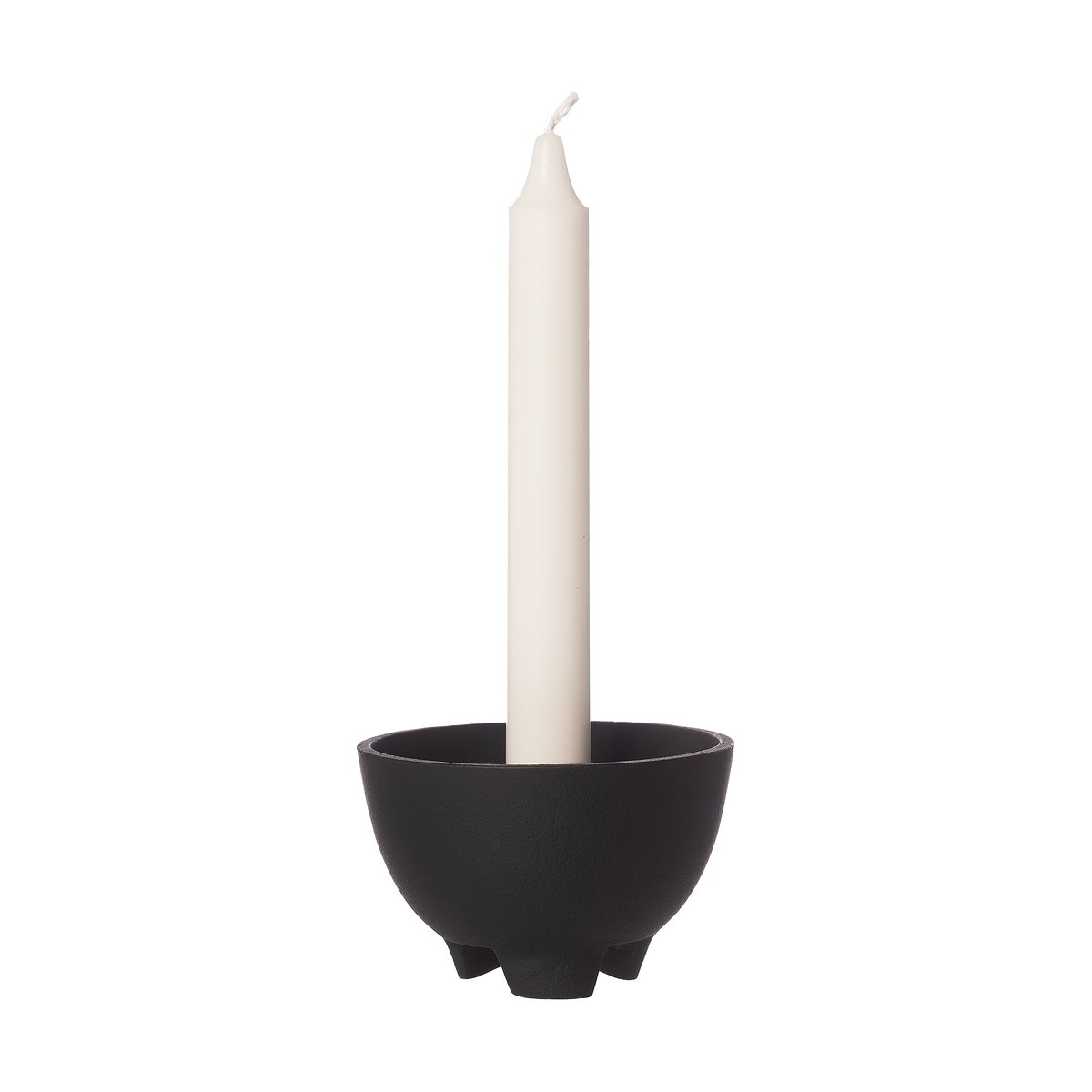 Ernst kaarsenhouder voor 1 kaars o10 cm Zwart | Scandinavisch Interieur | Kandelaars | Zwart