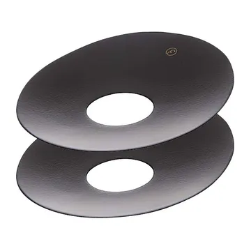 Ernst kaarsenmanchet Ø8,3 cm 2-pack - Zwart - ERNST