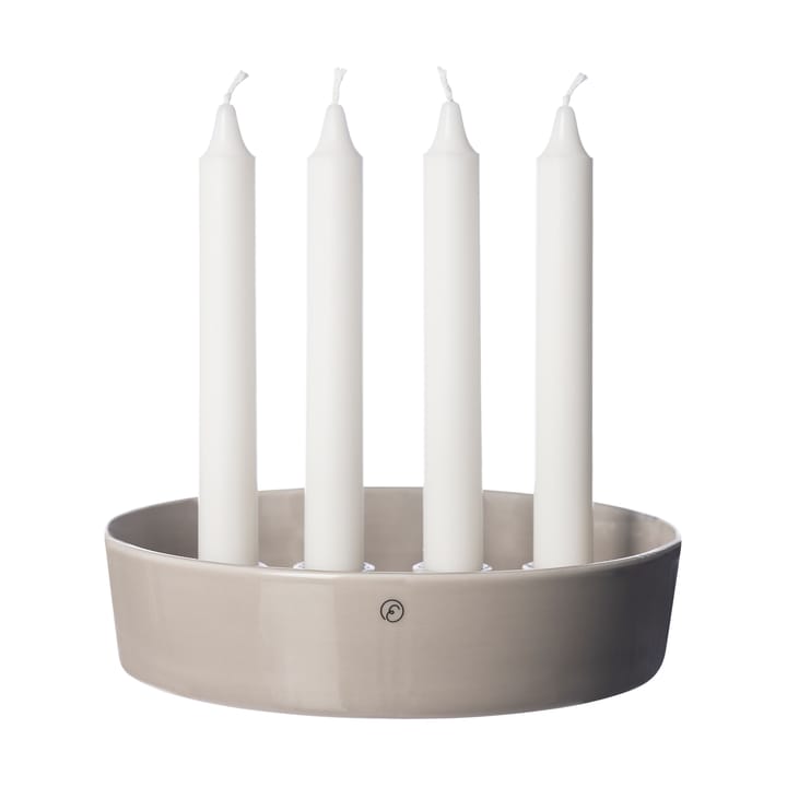 Ernst kaarsenschaal adventskandelaar Ø18 cm, Geglazuurd zand ERNST