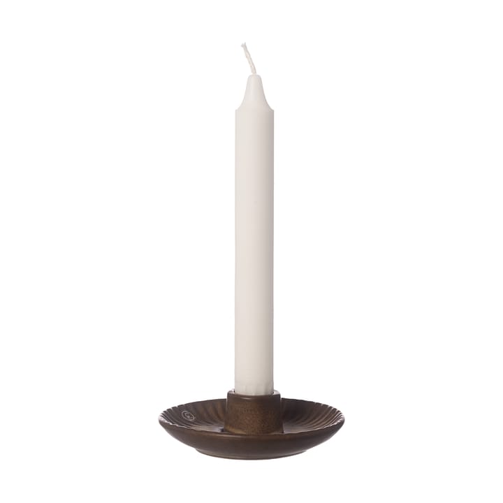 Ernst kandelaar Ø10,5x3,5 cm - Bruin-beige - ERNST