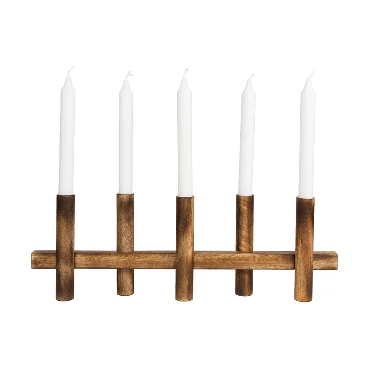 Ernst kandelaar 5 kaarsen - Donker hout - ERNST