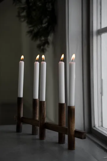Ernst kandelaar 5 kaarsen - Donker hout - ERNST