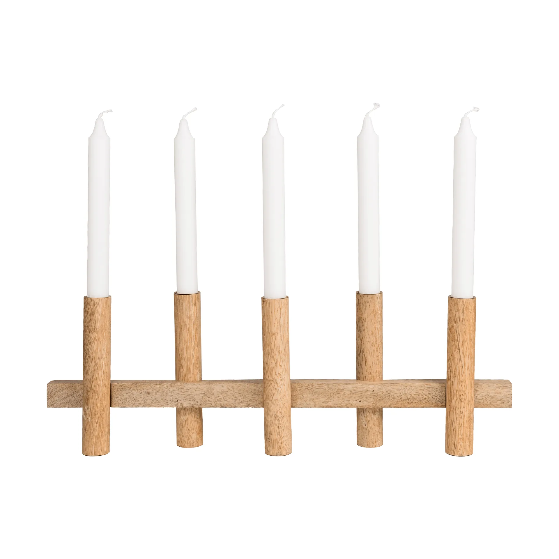 Ernst kandelaar 5 kaarsen, Licht hout ERNST