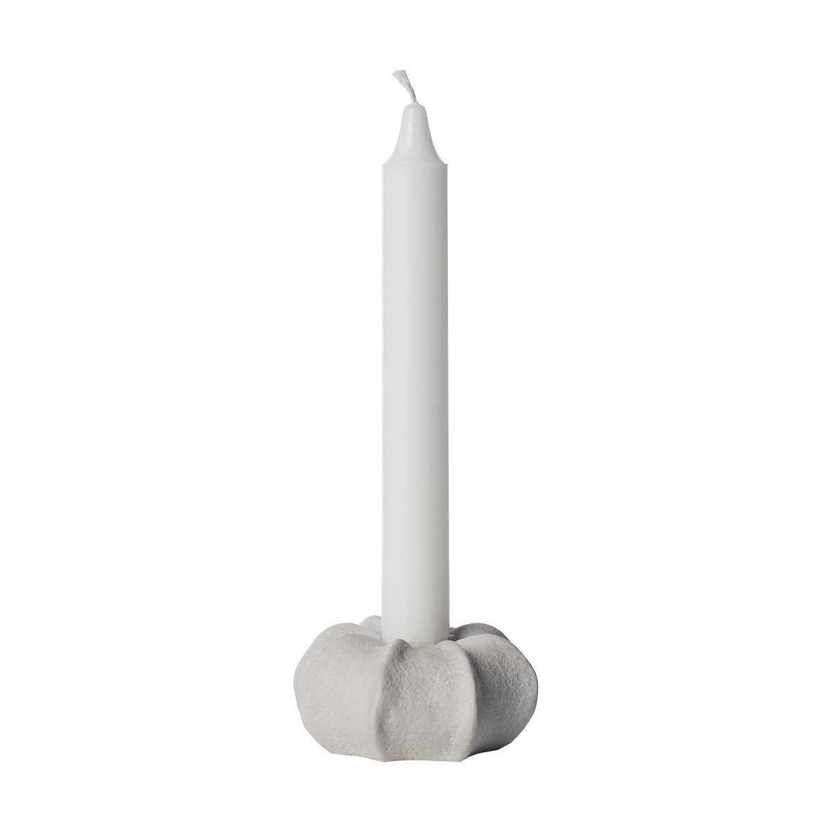 Ernst kandelaar aardewerk o7,5 cm Natuurwit | Scandinavisch Interieur | Kandelaars | Wit