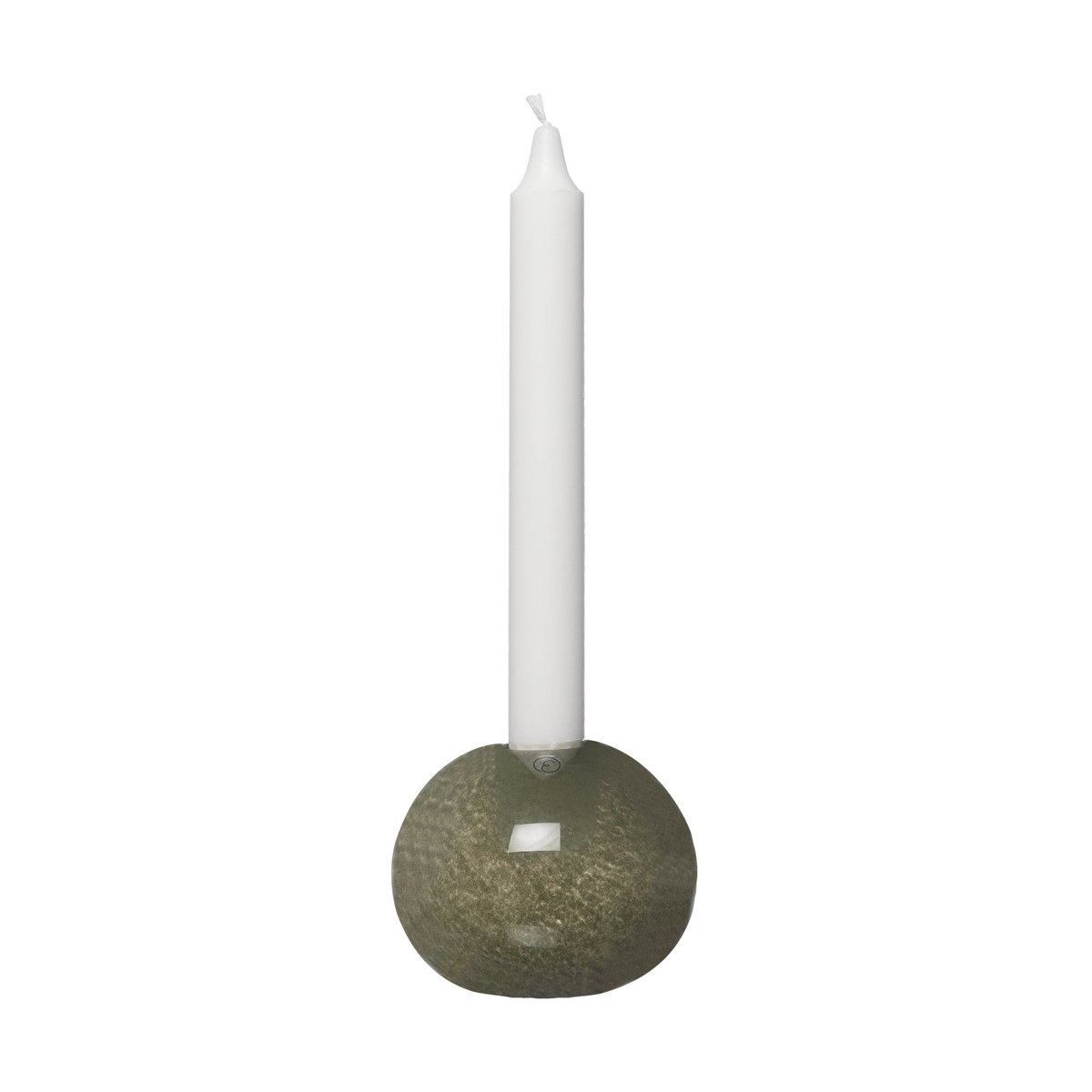 Ernst kandelaar glas o9 cm Groen | Scandinavisch Interieur | Kandelaars | Groen