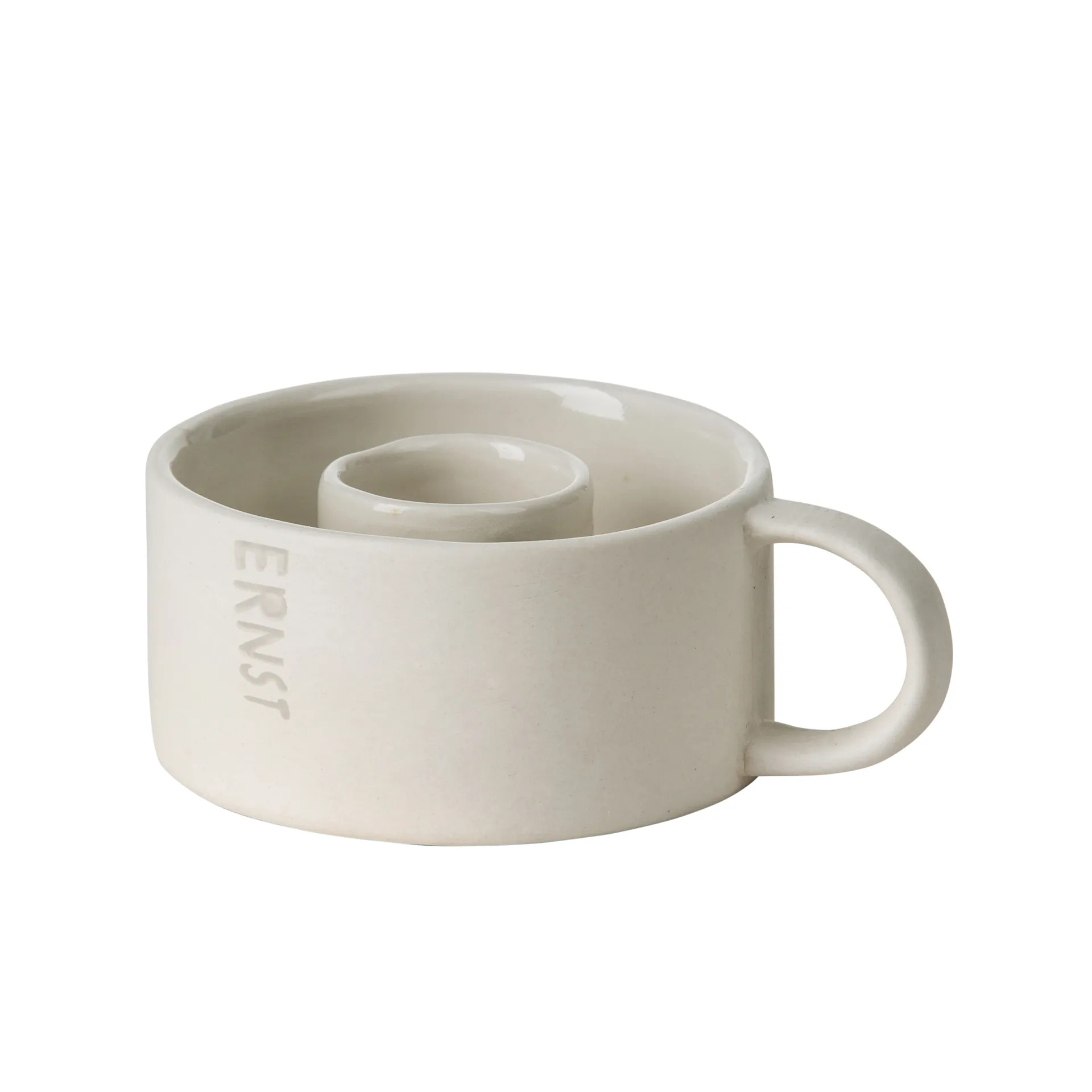 Ernst kandelaar met oor, wit ERNST