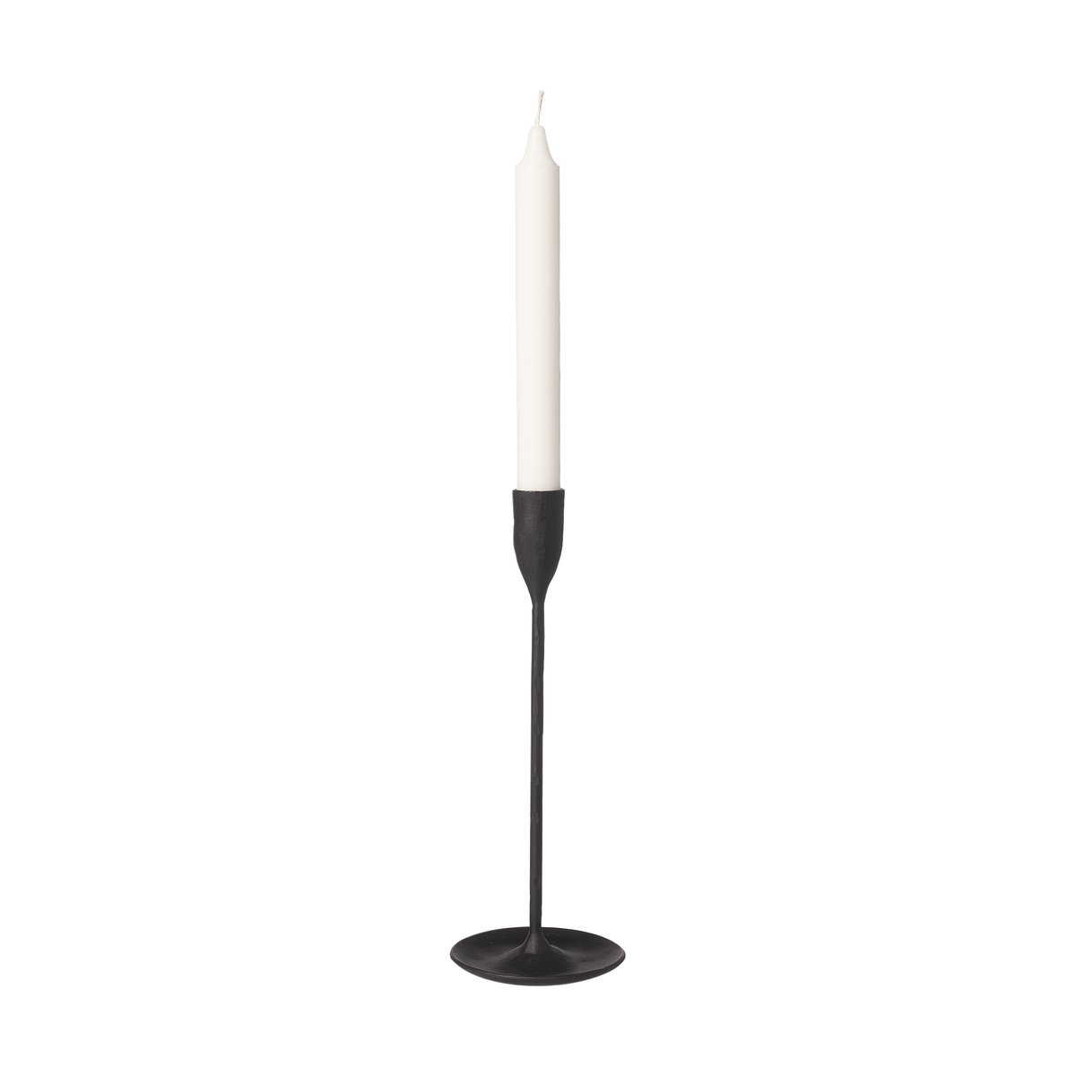 Ernst kandelaar zwart metaal 24,5 cm | Scandinavisch Interieur | Kandelaars | Zwart