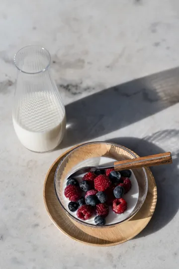 Ernst karaf geribbeld glas - Helder, Ø8x19 cm - ERNST