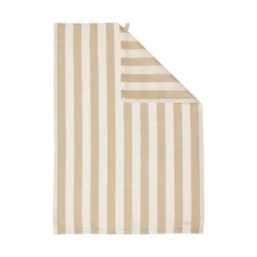 Ernst keukendoek breed gestreept 47x70 cm - Beige-wit - ERNST