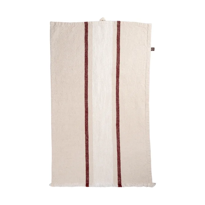 Ernst keukendoek - Naturel-wit-rood, 47x70 cm - ERNST