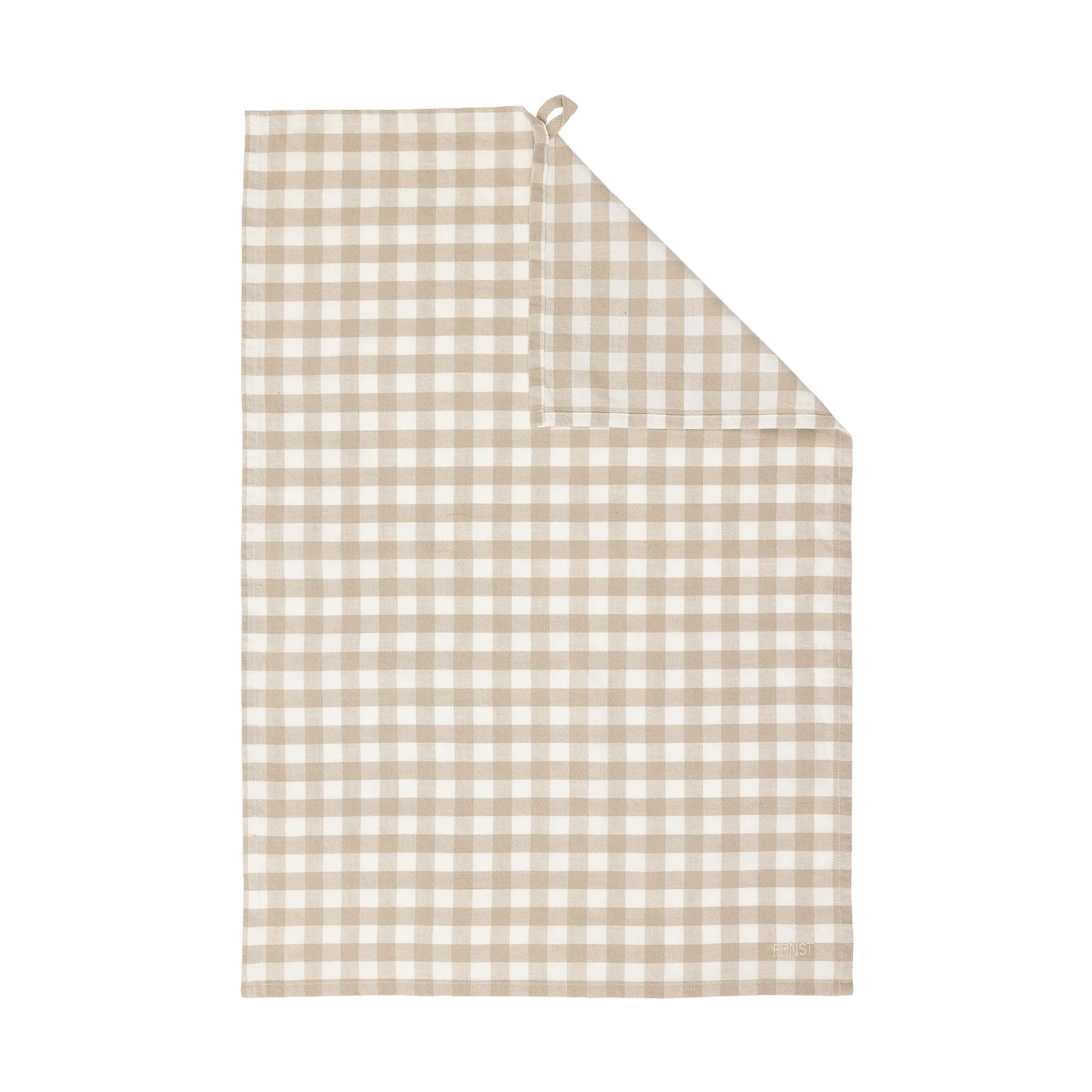 Ernst keukenhanddoek geruit 47x70 cm, Beige-wit ERNST