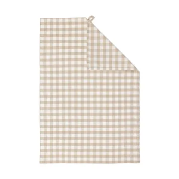 Ernst keukenhanddoek geruit 47x70 cm - Beige-wit - ERNST