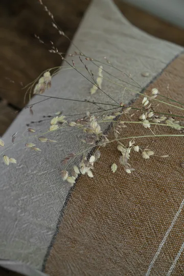 Ernst kussenhoes half-linnen 50x50 cm - Karamel-naturel - ERNST