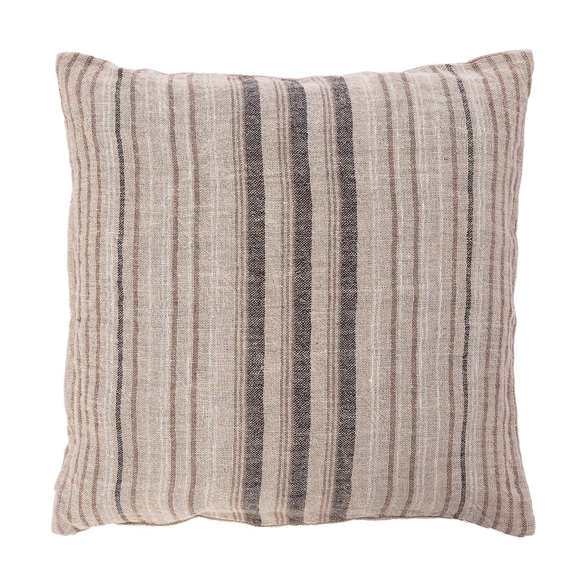 Ernst kussenhoes linnen-jute gestreept 60x60 cm | Scandinavisch Interieur | Kussenhoezen | Beige
