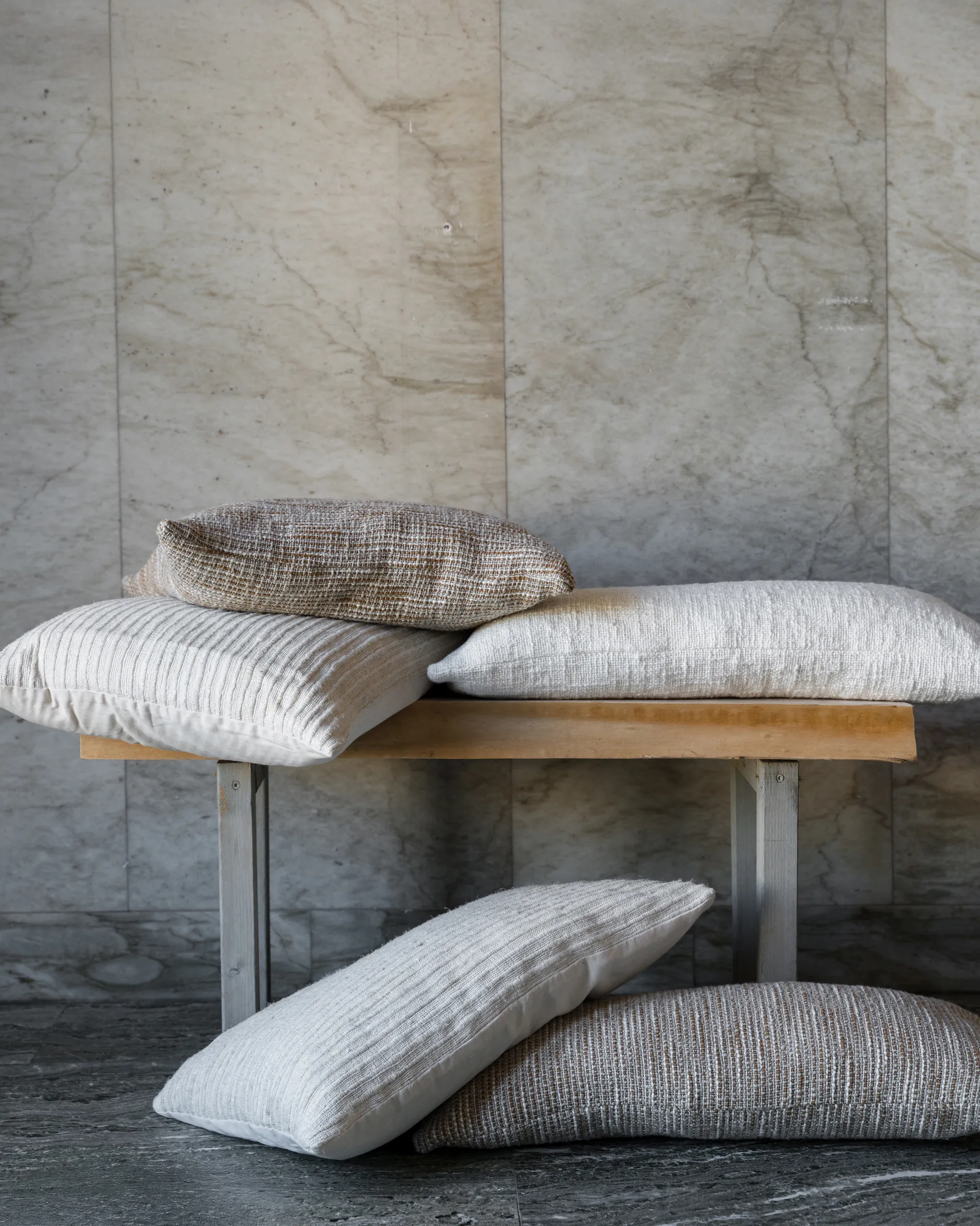 Ernst kussensloop met structuur, Naturel, 50x50 cm ERNST