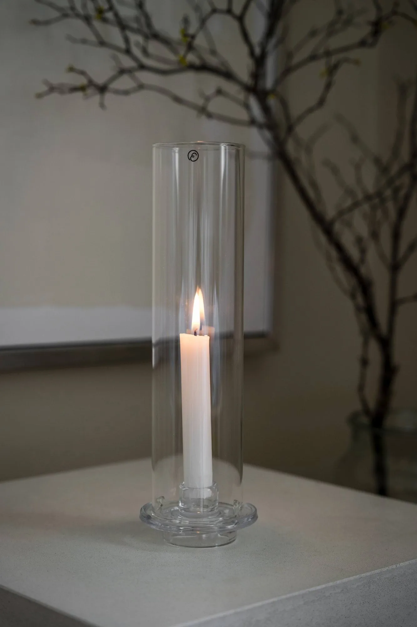 Ernst lantaarn voor kroonkaars, Glas, Ø9x27,5 cm ERNST