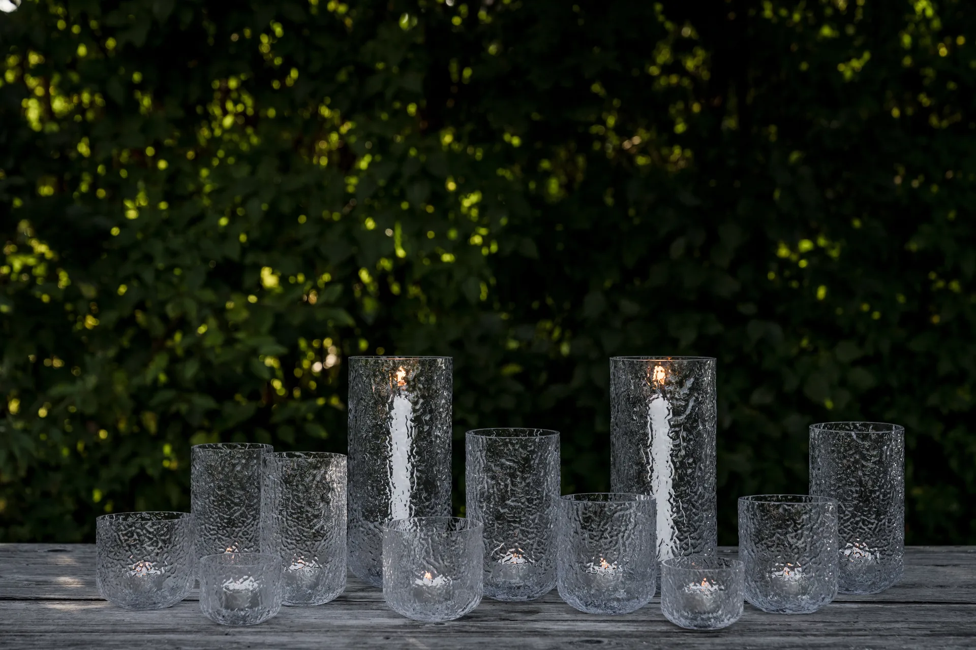 Ernst lantaarn voor kroonkaarsen met patroon, Ø11x25 cm ERNST