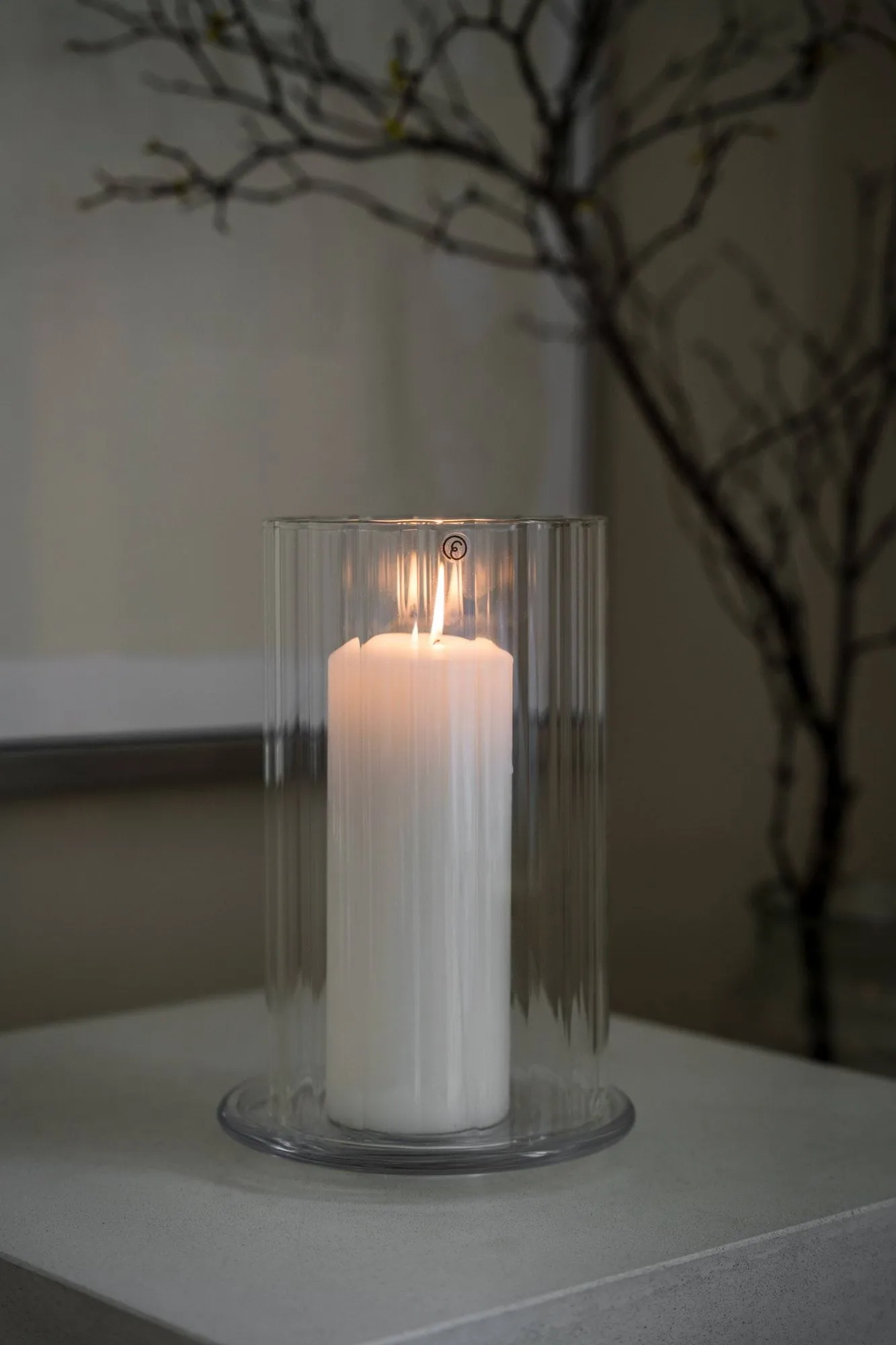 Ernst lantaarn voor stompkaars, Glas, Ø15x21 cm ERNST