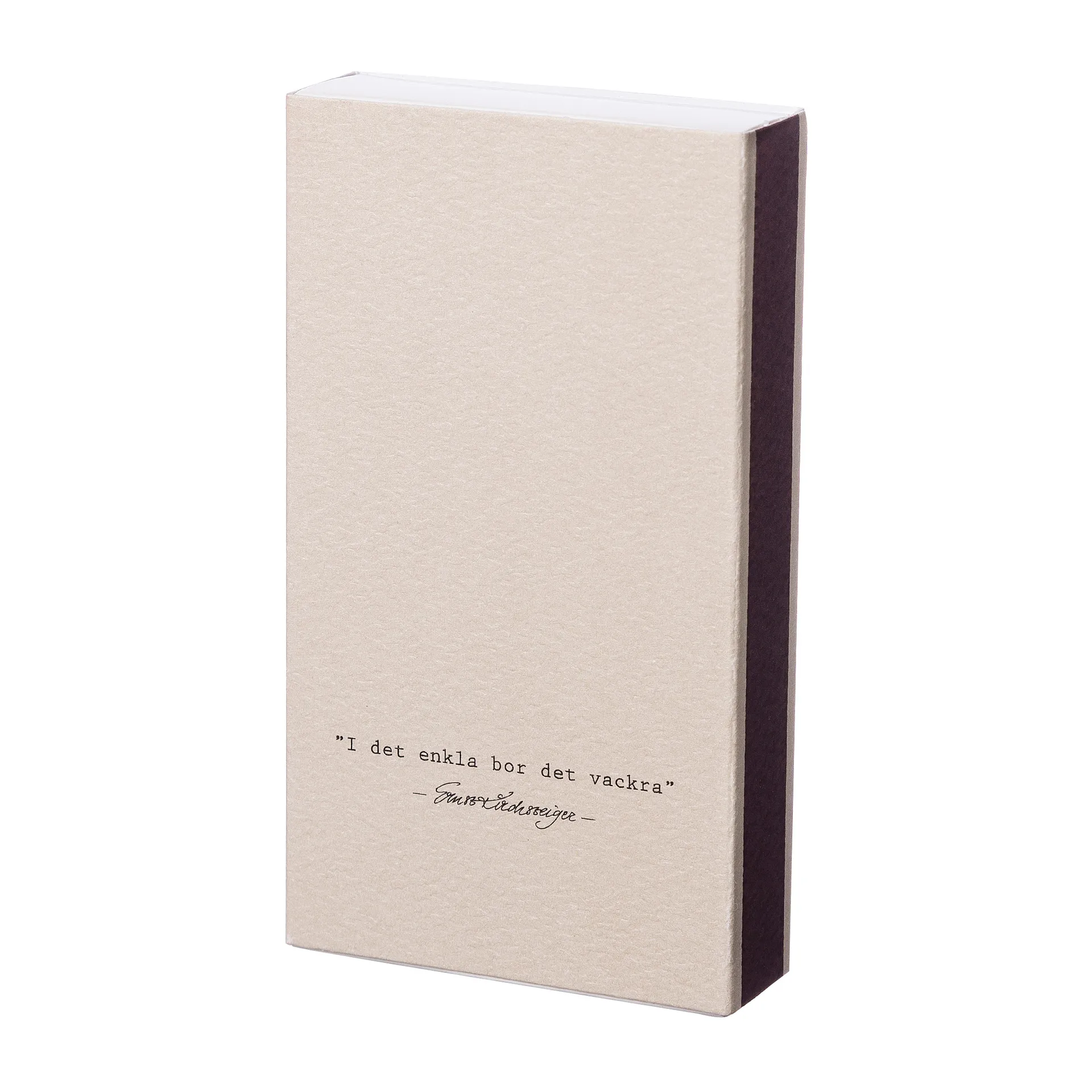 Ernst luciferdoosje citaat Enkla, Beige ERNST