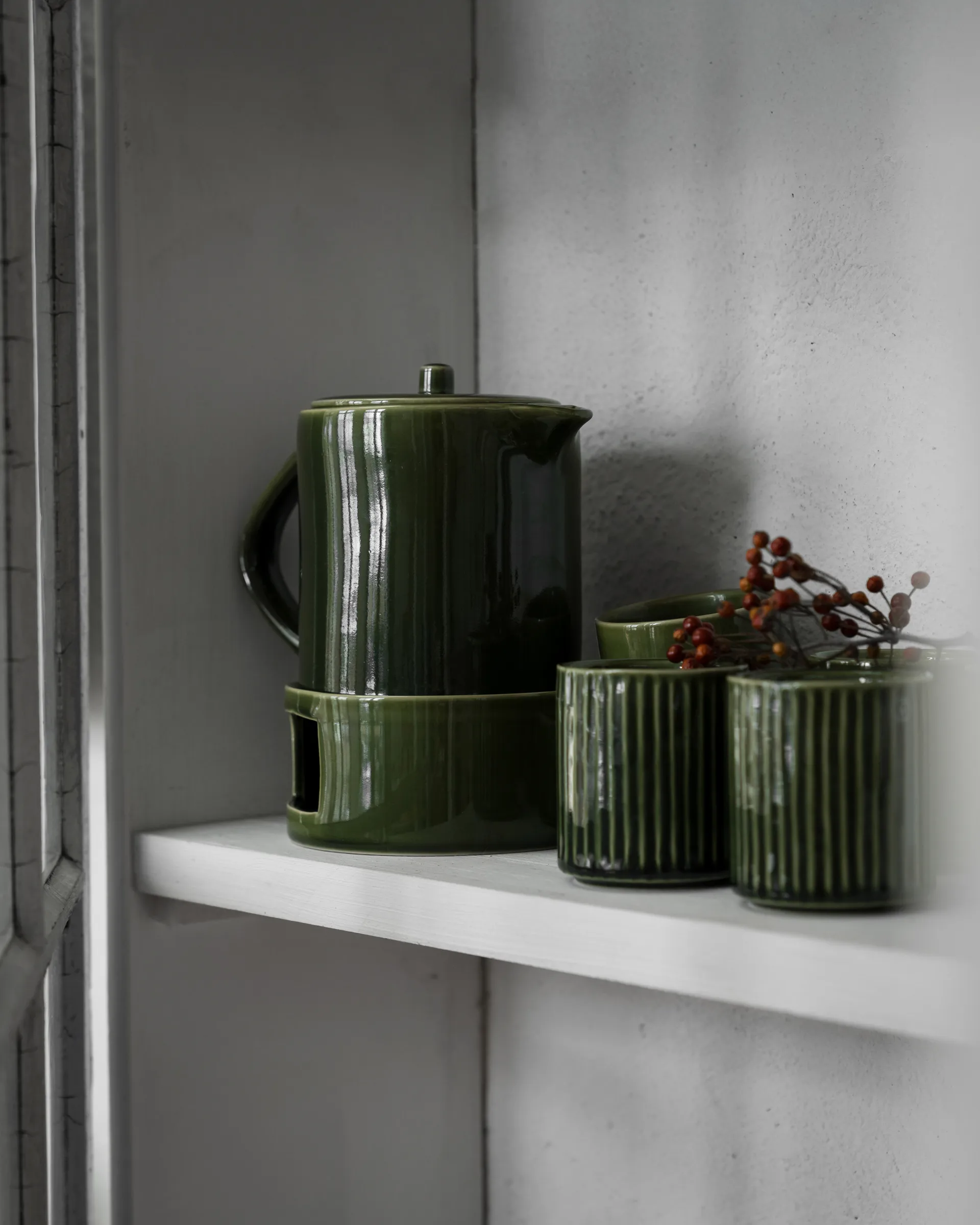 Ernst mok zonder oor geribbeld 19 cl, Groen ERNST