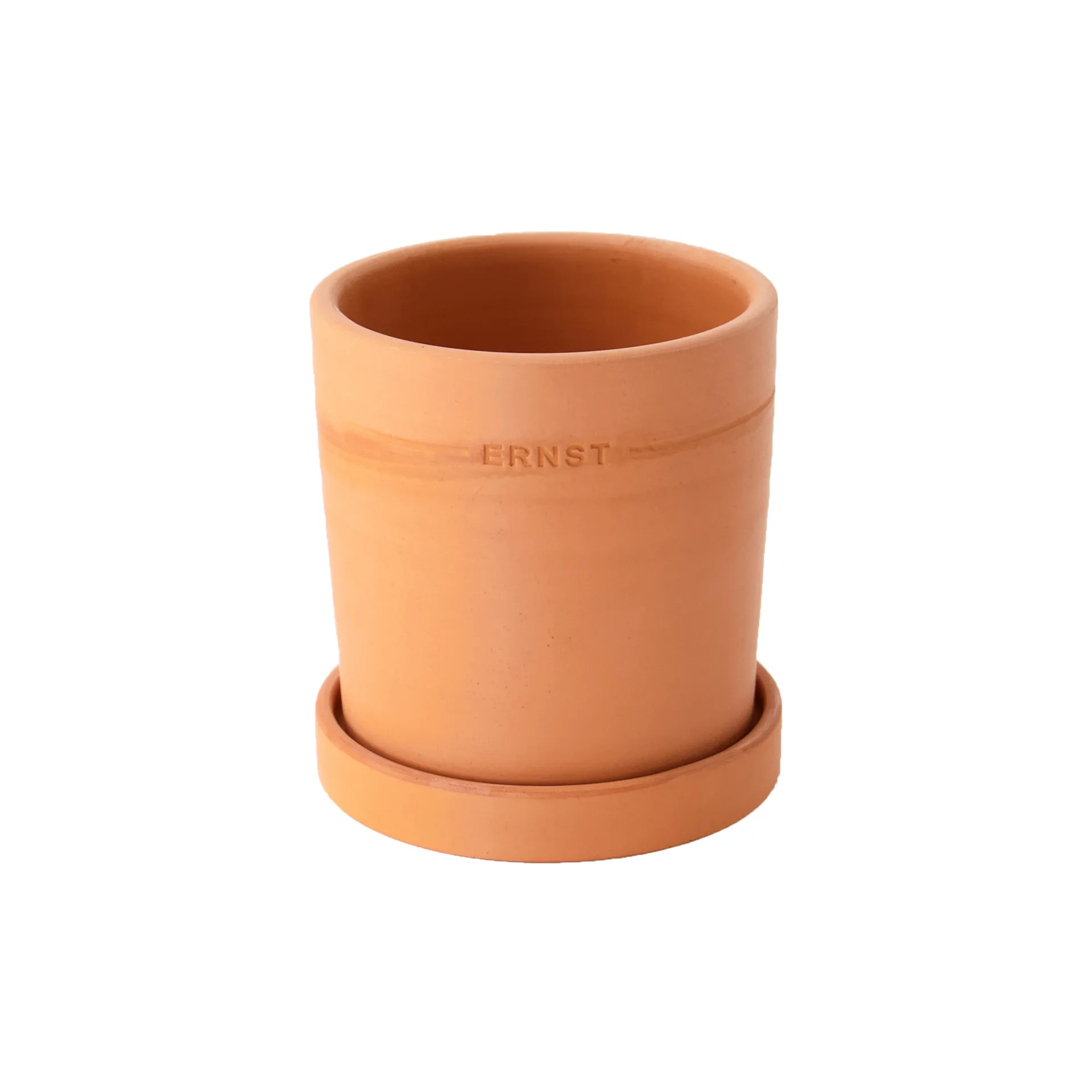 Ernst pot met schotel terracotta, Ø11 cm ERNST