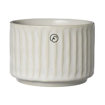Ernst schaal geribbeld Ø7,5 cm - Naturel wit - ERNST