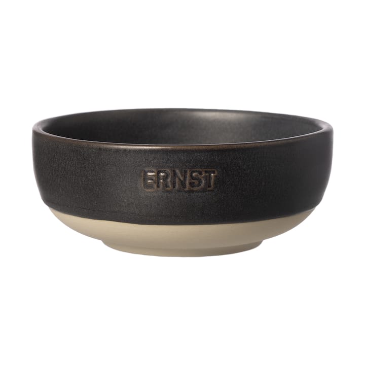 Ernst schaal - Matzwart-naturel bodem, Ø11 cm - ERNST