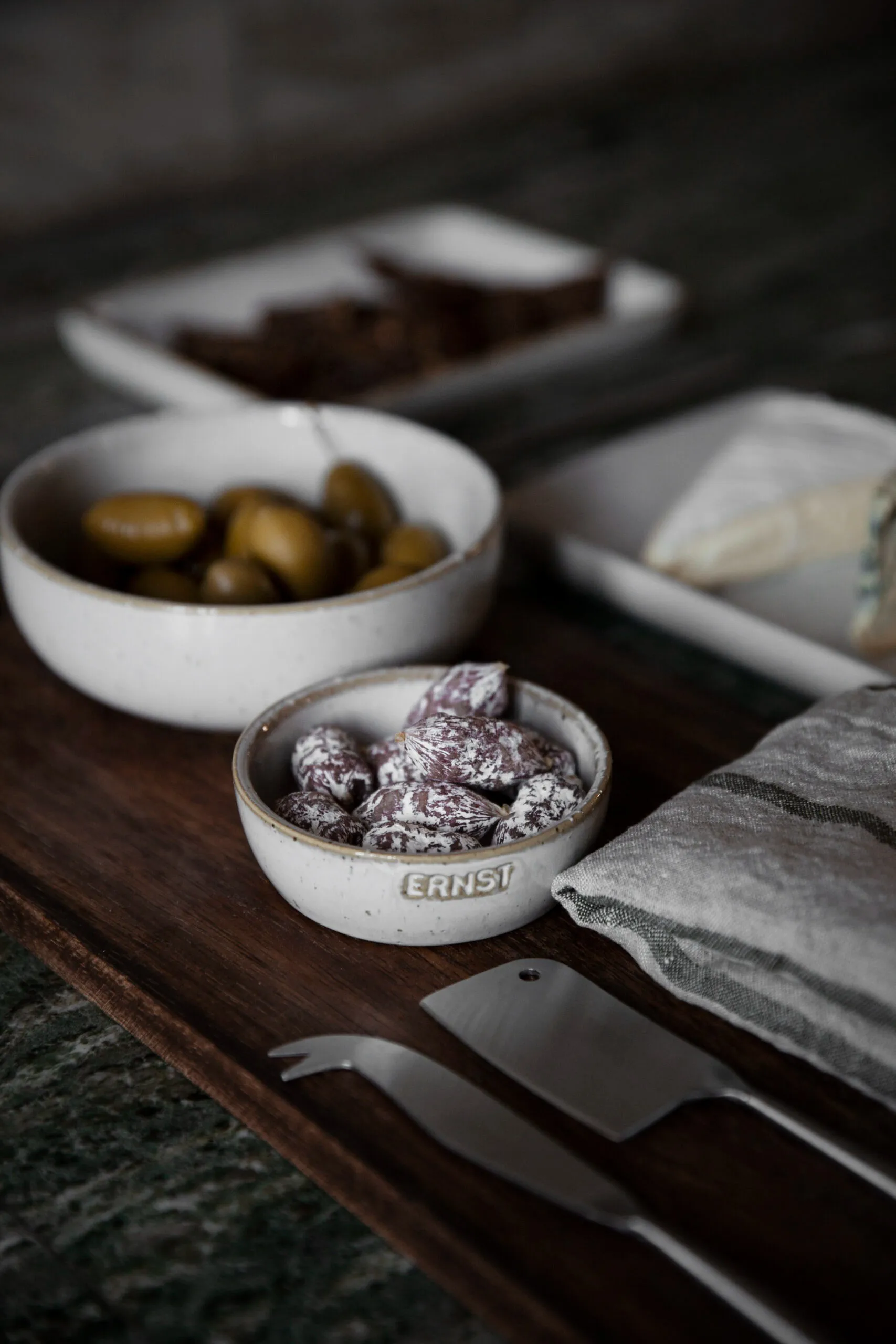 Ernst schaal met logo natuurwit, Ø14 cm zonder embleem ERNST