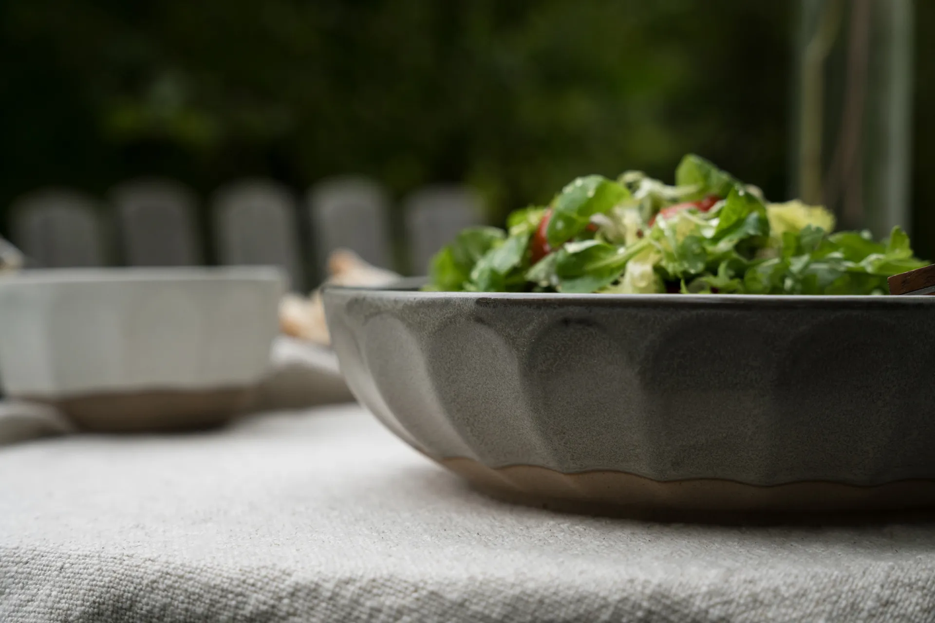 Ernst schaal steengoed, Grijs-naturel, Ø24 cm ERNST