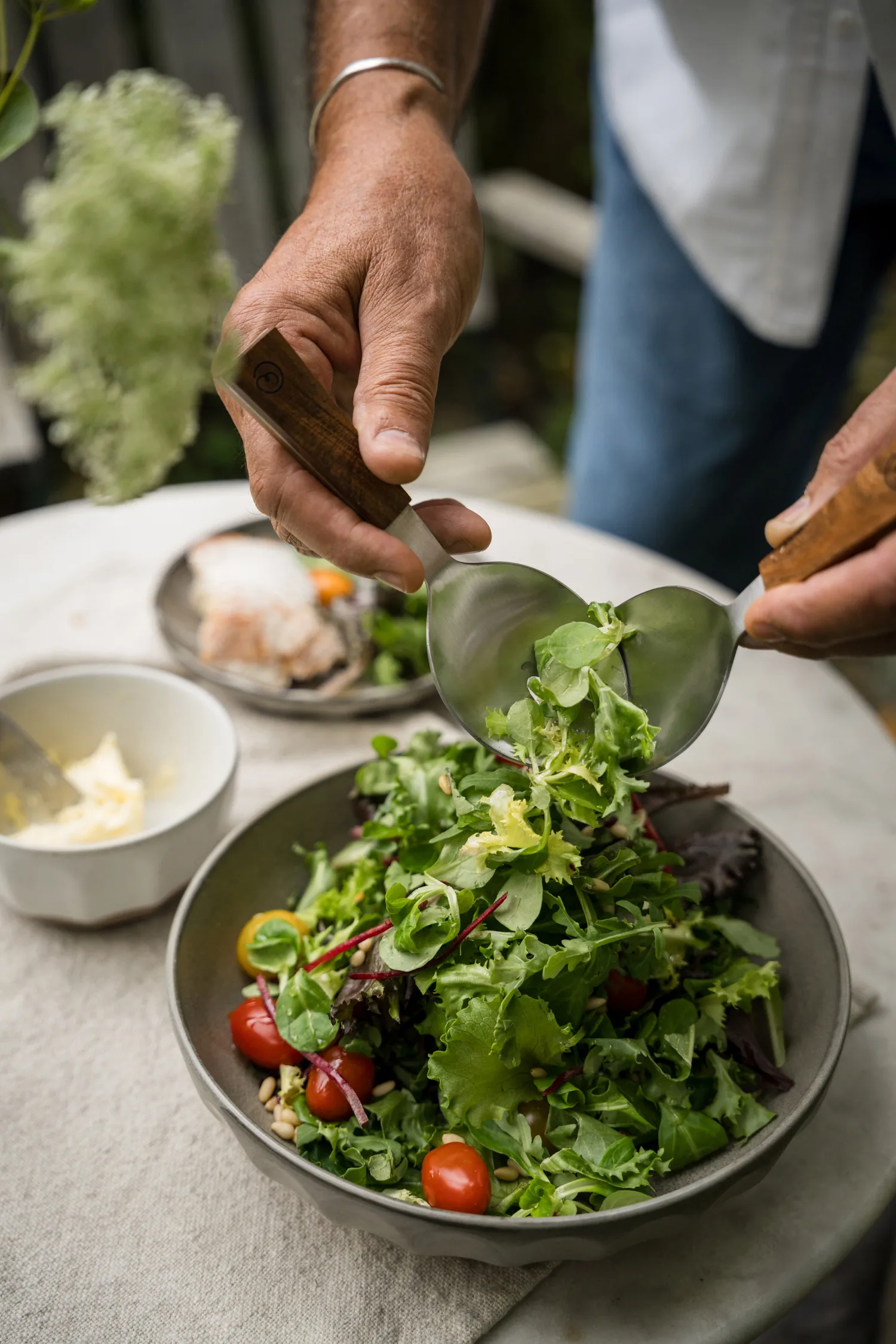 Ernst schaal steengoed, Grijs-naturel, Ø24 cm ERNST